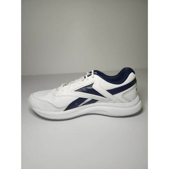 Reebok Men’s Walk Ultra 7 White Navy Sz 8.5 Leather Athletic Sneaker DMX Max main image 7
